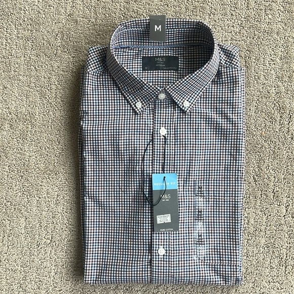 Marks & Spencer Short Sleeve Dress Shirt - Picture 7 of 8